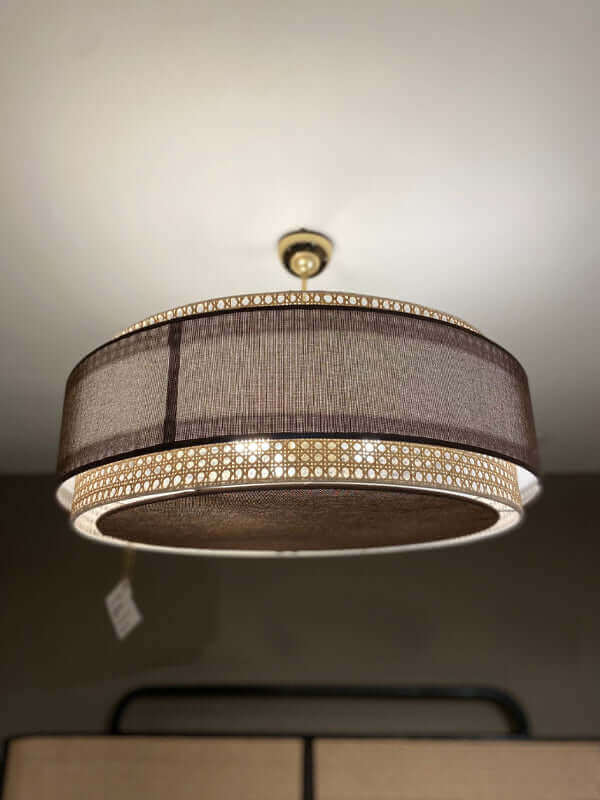 Isabella Round Fabric Chandelier