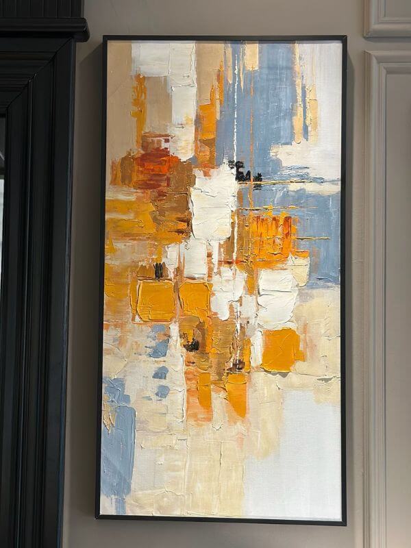 Daylight – Abstract Oil Painting on Canvas with Black Metal Frame