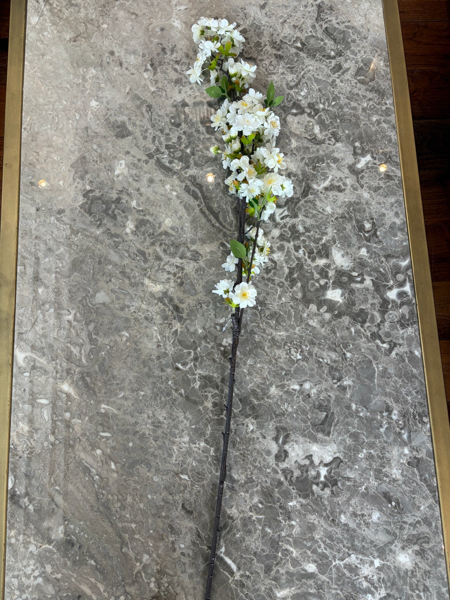 Artificial White Spring Blossom Branch