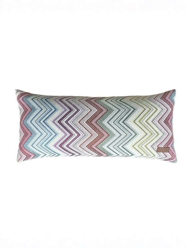 Chevron Pattern Lumbar Cushion 30x65 cm