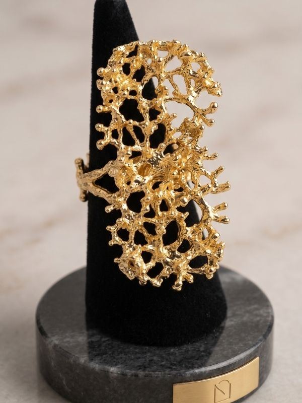 Coral Veil Ring