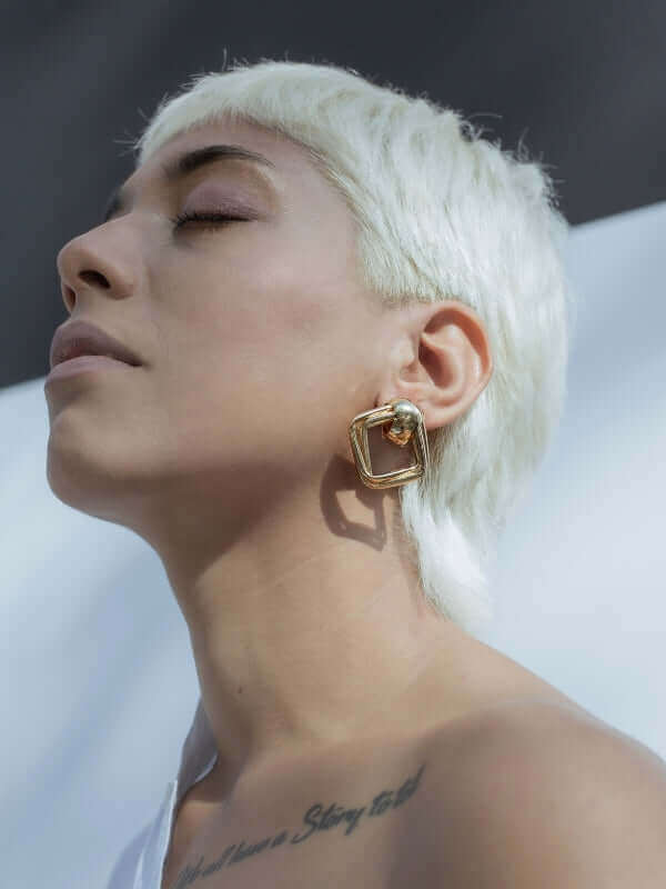 Square Single Earrings