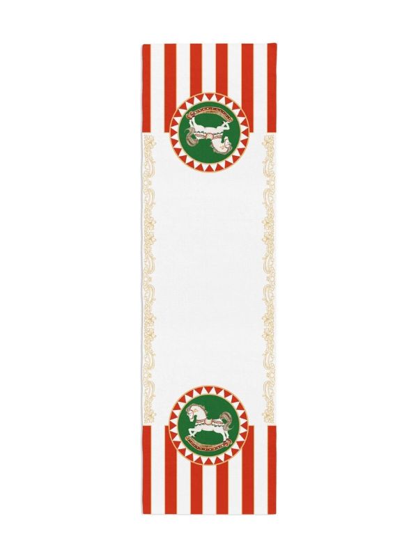 Festive Rocking Horse Christmas Runner