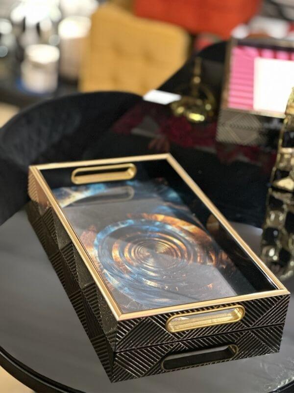 Decorative Abstract Serving Tray
