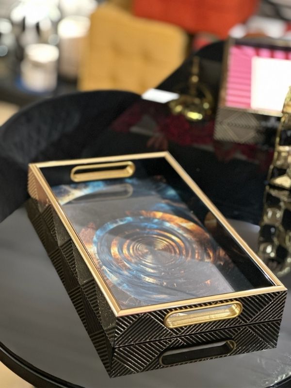 Decorative Abstract Serving Tray