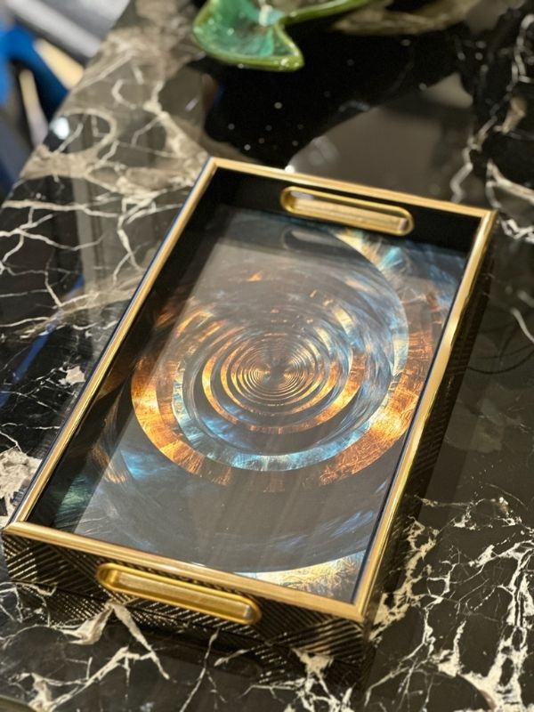 Decorative Abstract Serving Tray