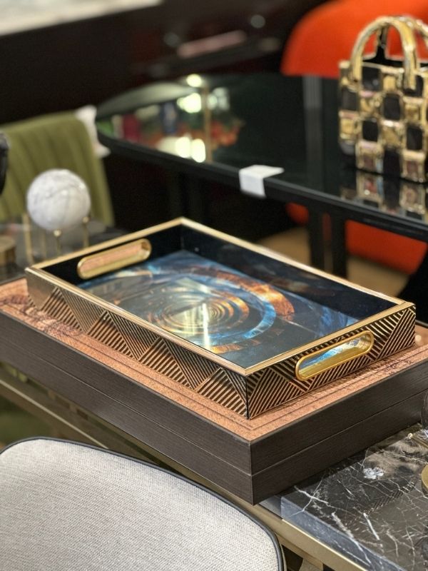 Decorative Abstract Serving Tray