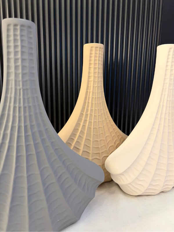 Decorative Firuze Triangle Ceramic Vase