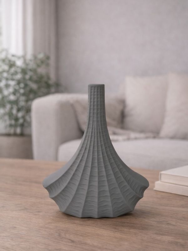 Decorative Firuze Triangle Ceramic Vase