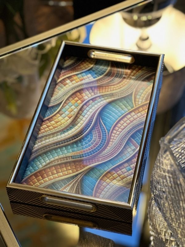 Decorative Mosaic Serving Tray