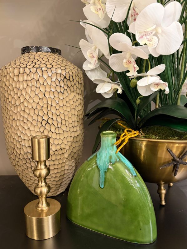 Decorative Stone Texture Ceramic Vase | Small & Big