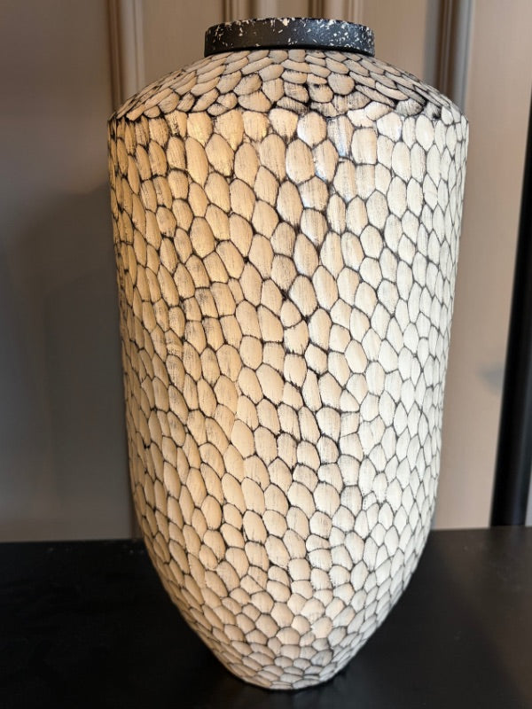 Decorative Stone Texture Ceramic Vase | Small & Big