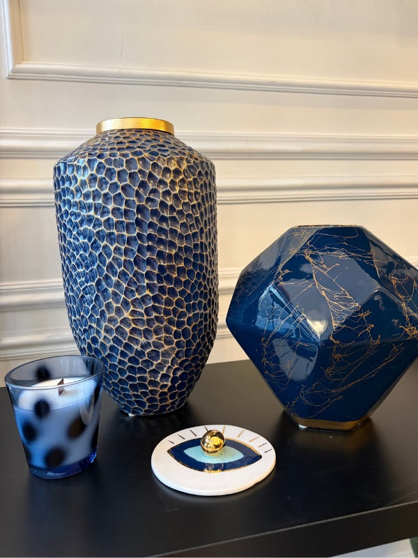 Decorative Stone Texture Ceramic Vase | Small & Big