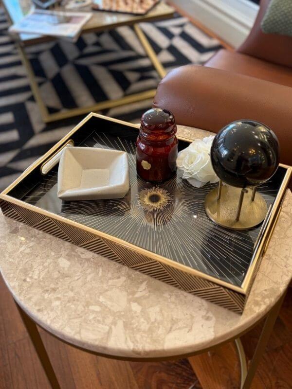 Decorative Sunburst Serving Tray