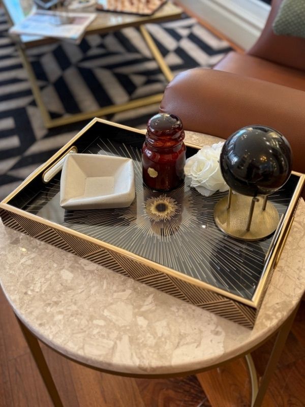 Decorative Sunburst Serving Tray