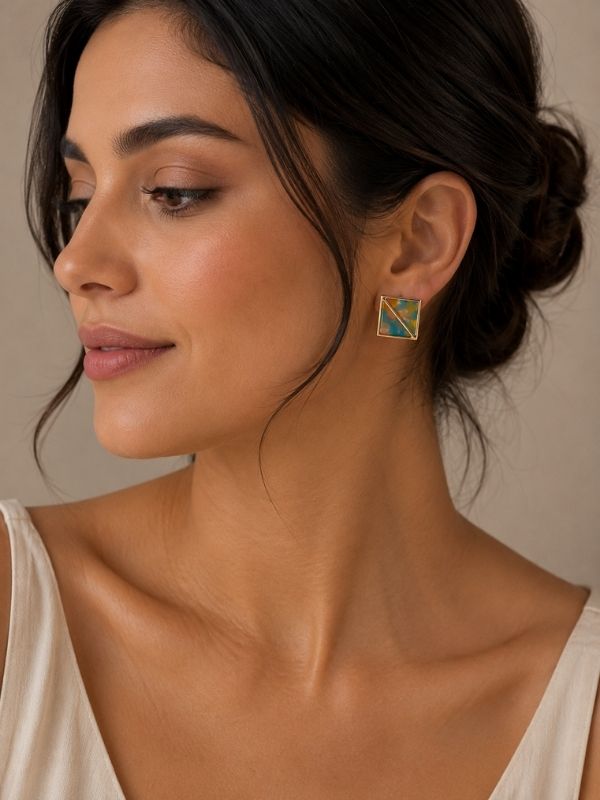 Elaria Square Earrings