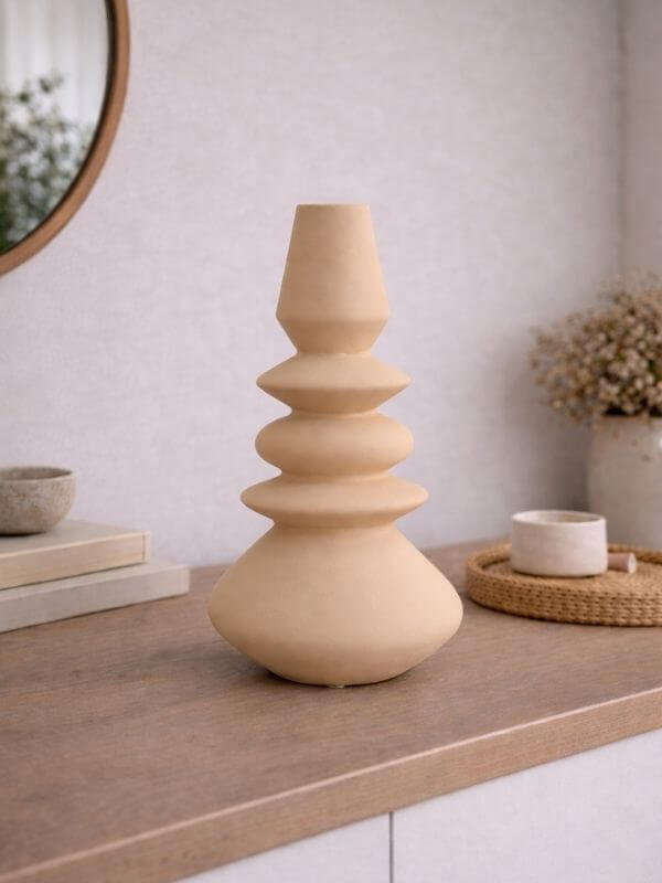 Handcrafted Ceramic Sculptural Vase