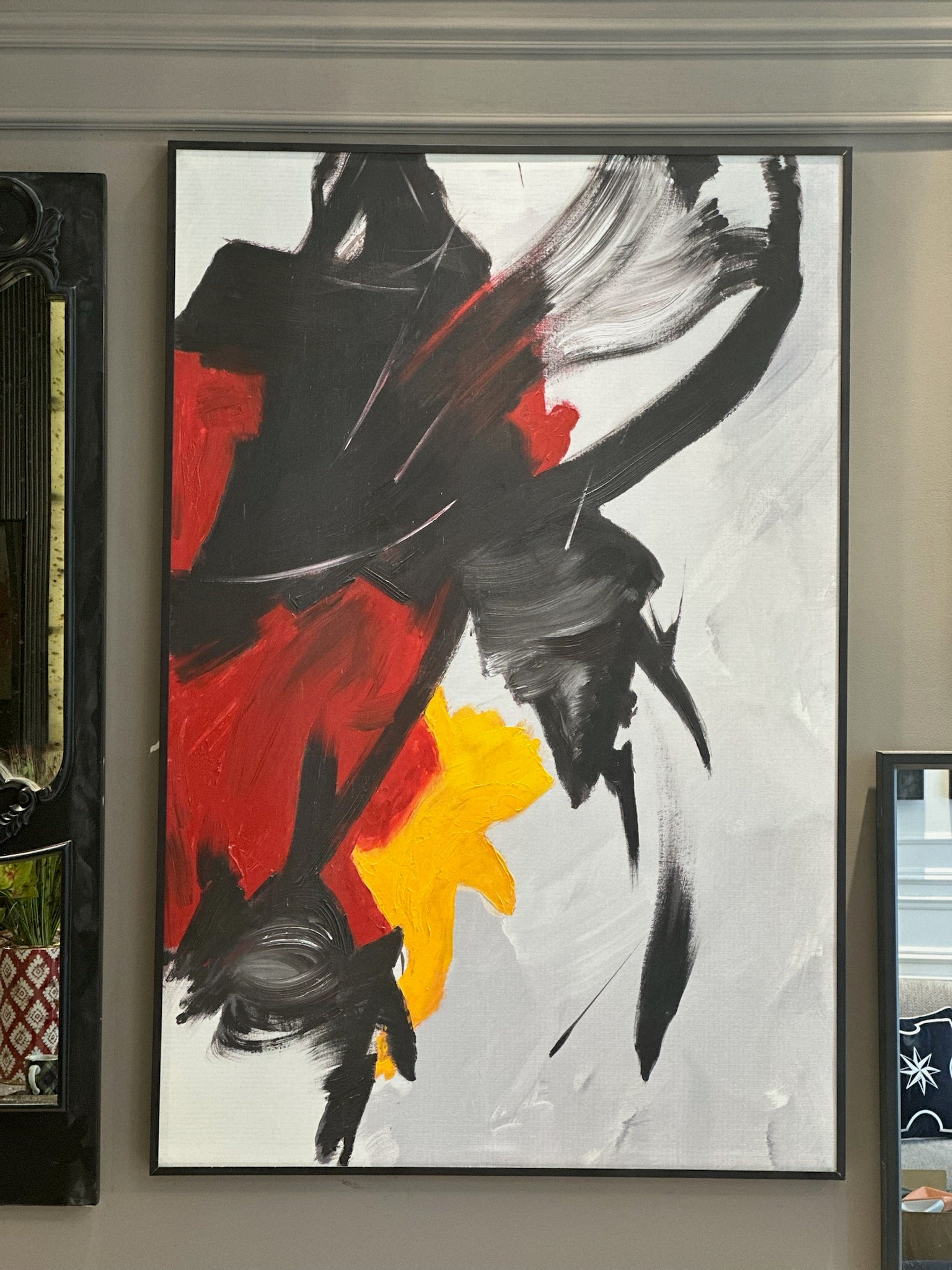Rhythm of the Flame – Canvas with Black Metal Frame