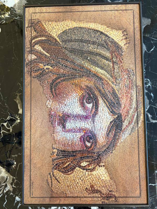 Mosaic Portrait Wooden Backgammon Set