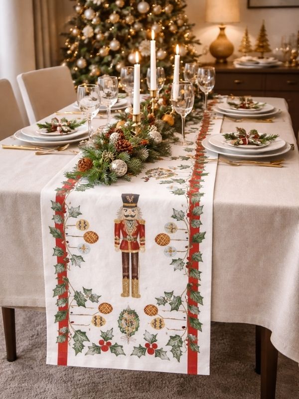 Nutcracker Christmas Shape Runner – 135 x 39 cm