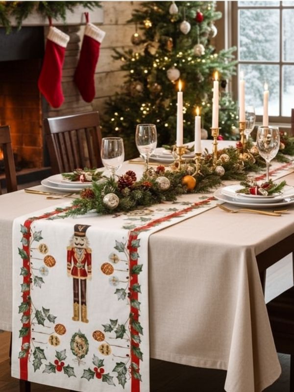 Nutcracker Christmas Shape Runner – 135 x 39 cm