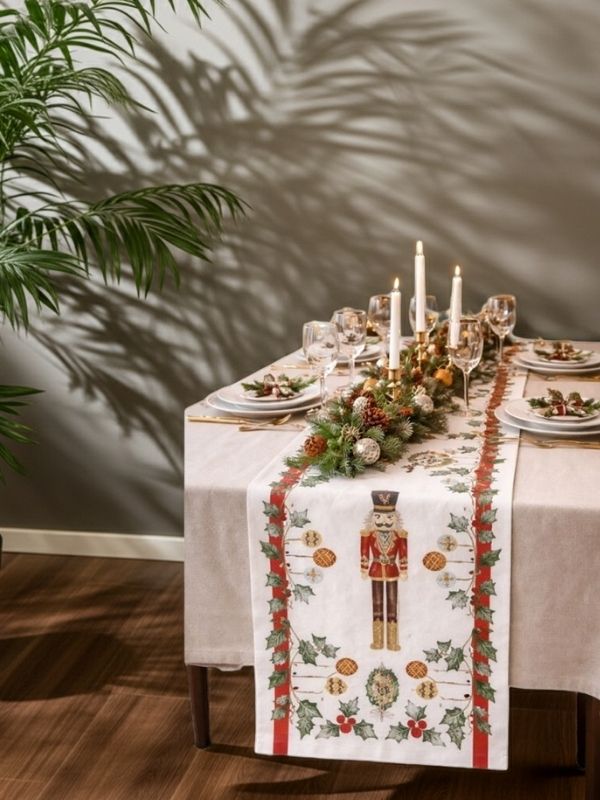 Nutcracker Christmas Shape Runner – 135 x 39 cm