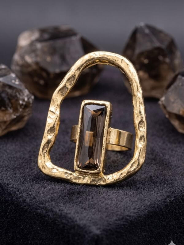Obsidian Frame Ring