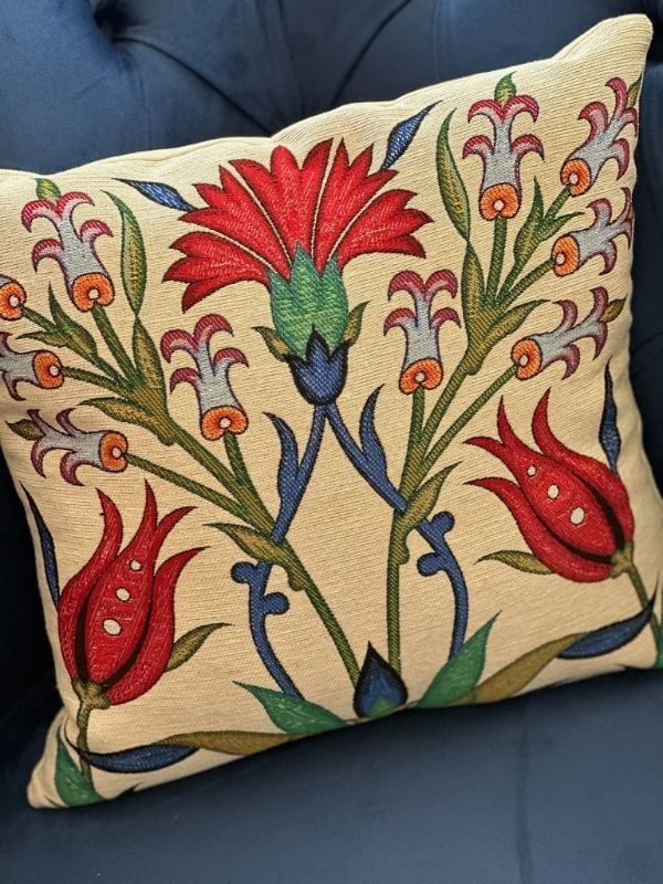 Ottoman Tulip Bloom Cushion 41x41 cm