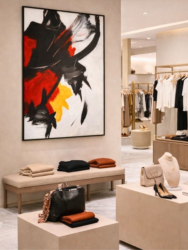 Rhythm of the Flame – Canvas with Black Metal Frame