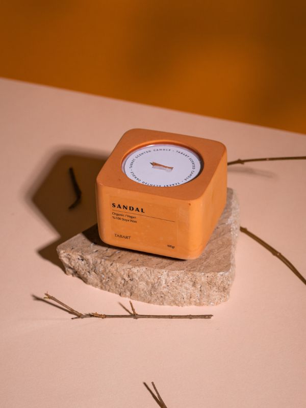 Organic Soy Wax Concrete Candle – Eco-Chic Fragrance Accent