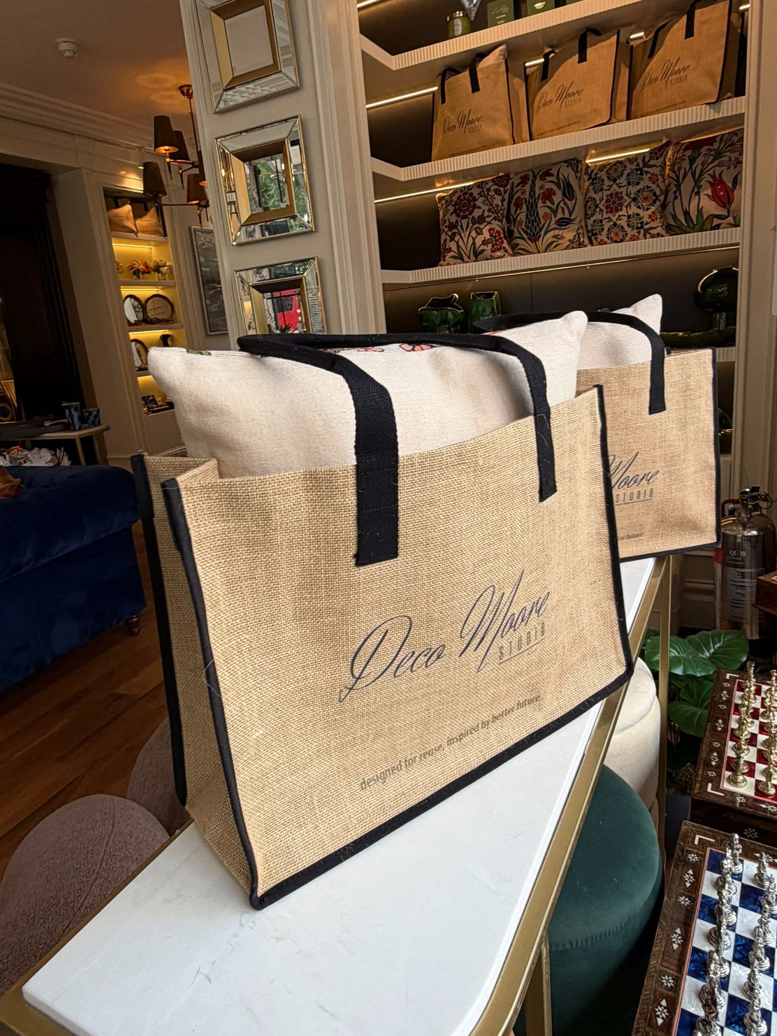 Deco Moore Natural Jute Shopper Bag