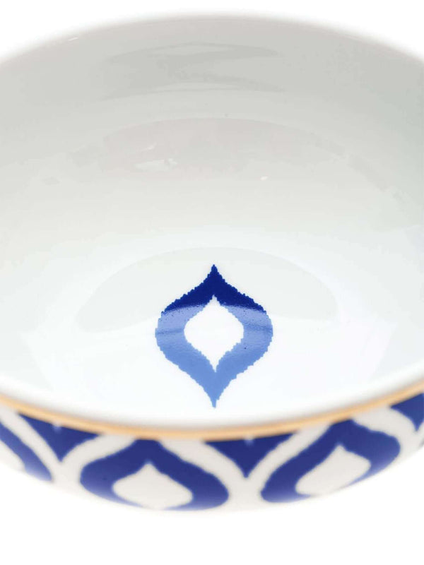 Blue White Lena Dinner Bowl