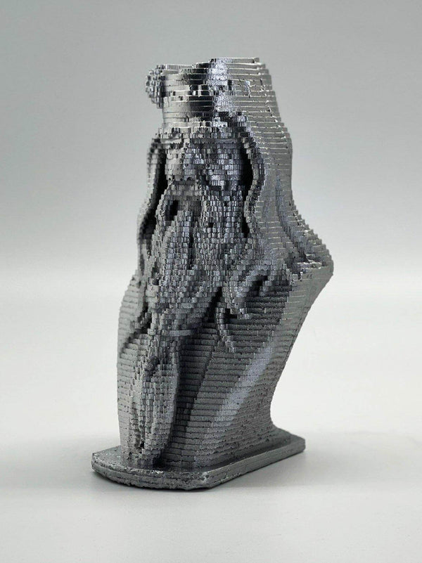 Silver Painted Dumbledore Pop Art Sculpture Bust - MottoBase