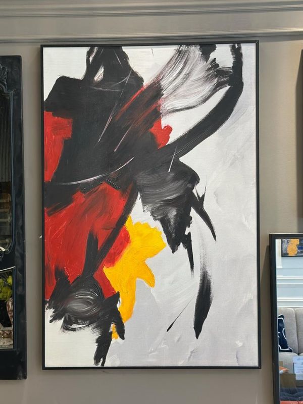 Rhythm of the Flame – Canvas with Black Metal Frame