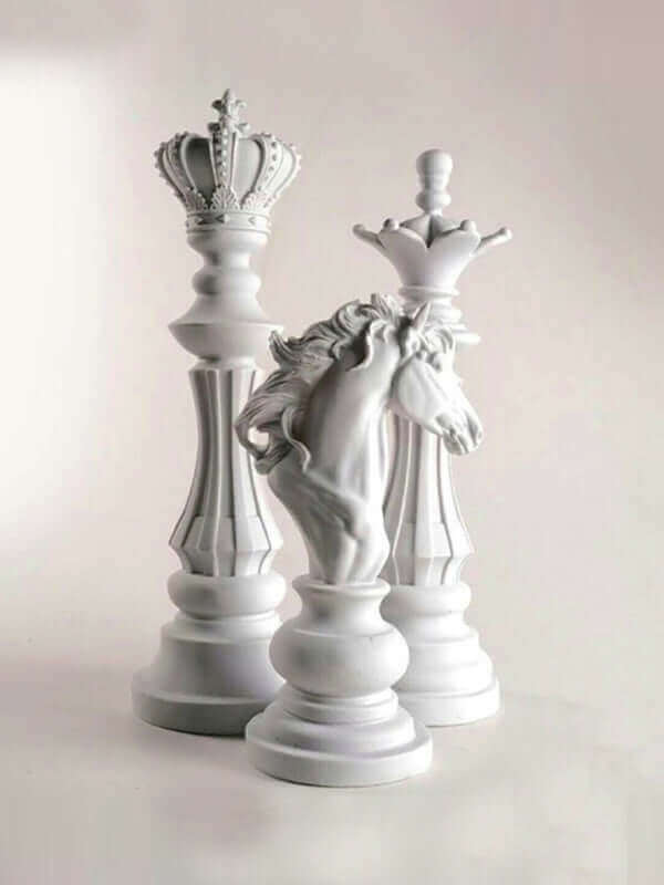 King, Queen And Horse Decorative Object