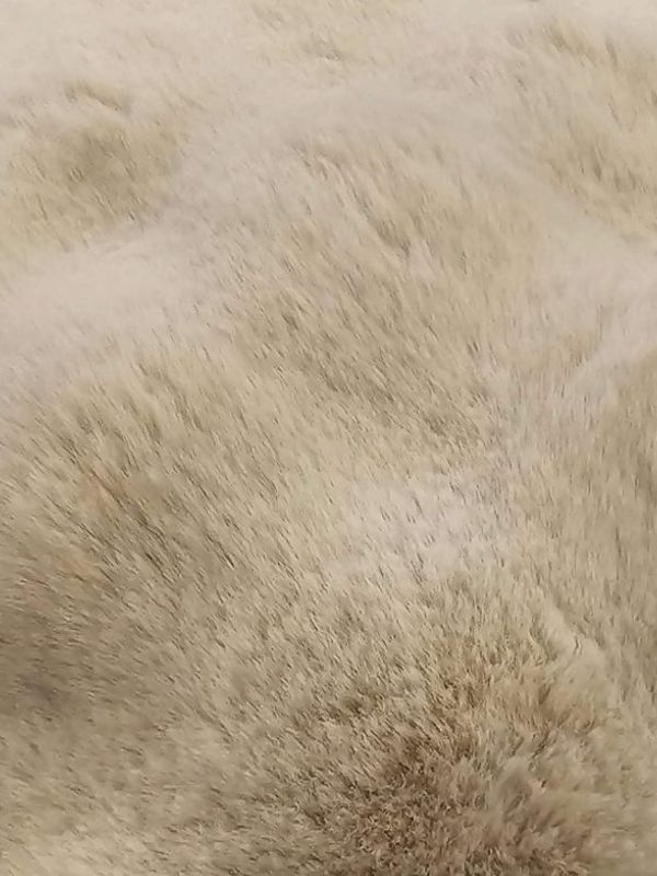 Taupe Faux Fur Throw Pillow – Ultra Soft Plush Cushion (45 x 45 cm)