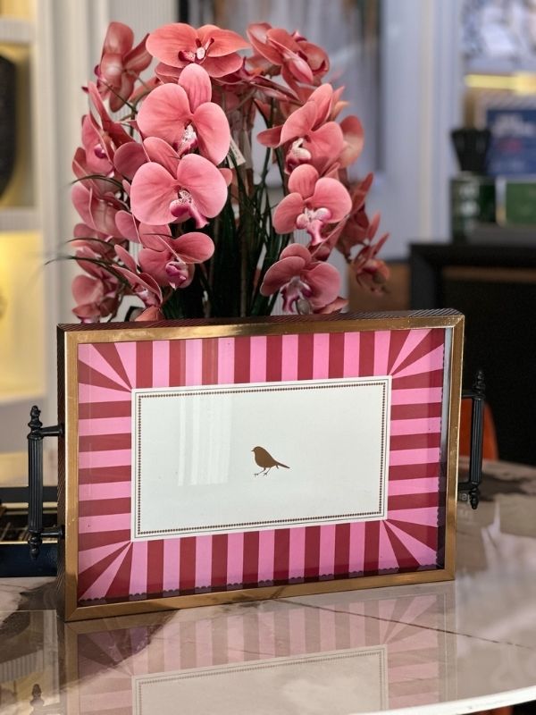 Bird Patterned Decorative Serving Tray