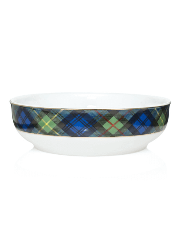 Christmas Tartan Plaid Dinner Bowl