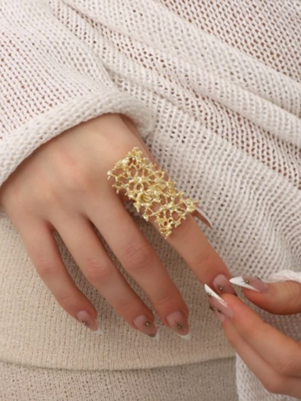 Coral Veil Ring