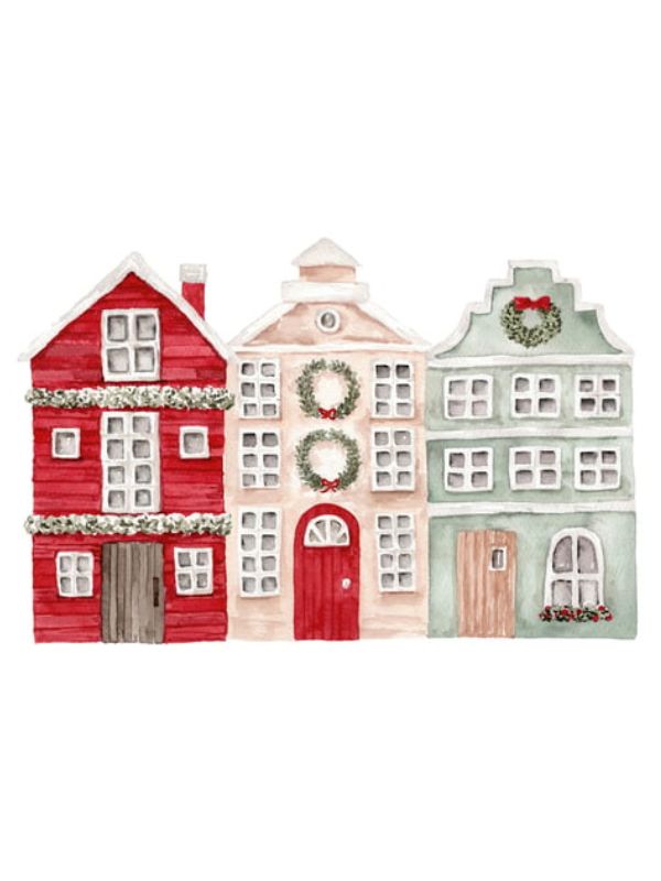 Christmas Village Placemat – Special Cut