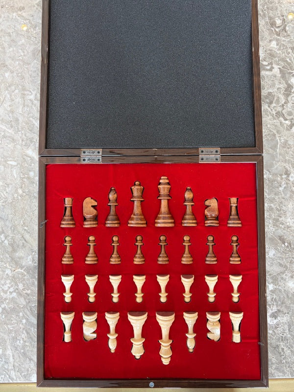 Classic Inlay Wooden Chess Set