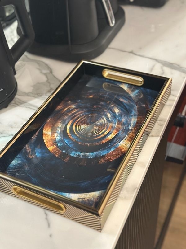 Decorative Abstract Serving Tray