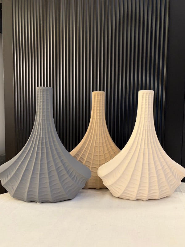 Decorative Firuze Triangle Ceramic Vase