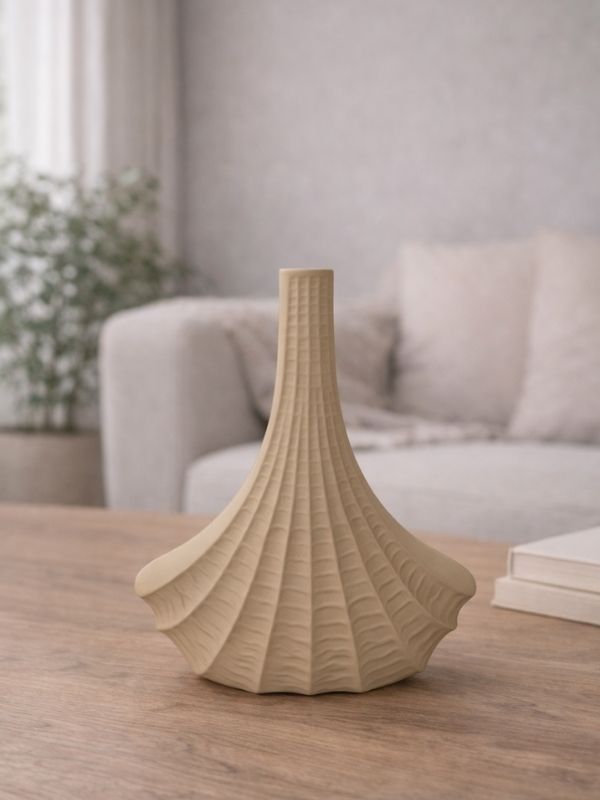 Decorative Firuze Triangle Ceramic Vase