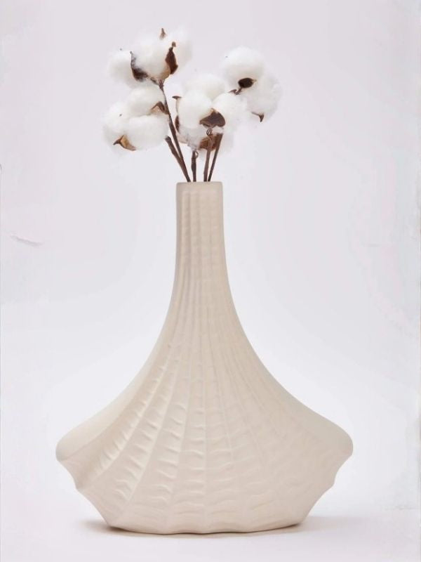 Decorative Firuze Triangle Ceramic Vase