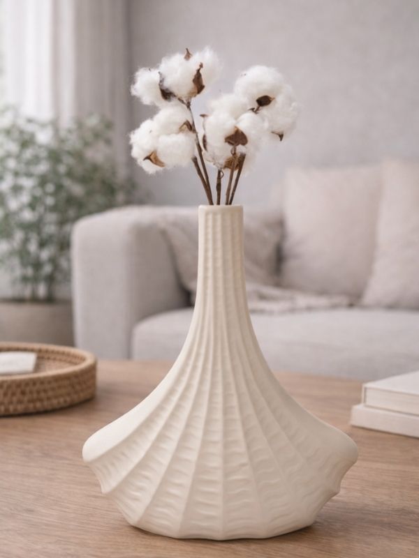 Decorative Firuze Triangle Ceramic Vase