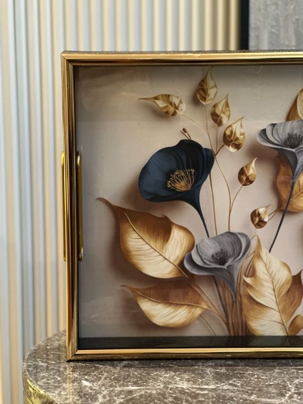 Decorative Floral Serving Tray