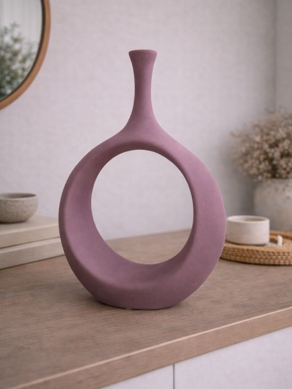 Decorative Hitit Stone Texture Vase