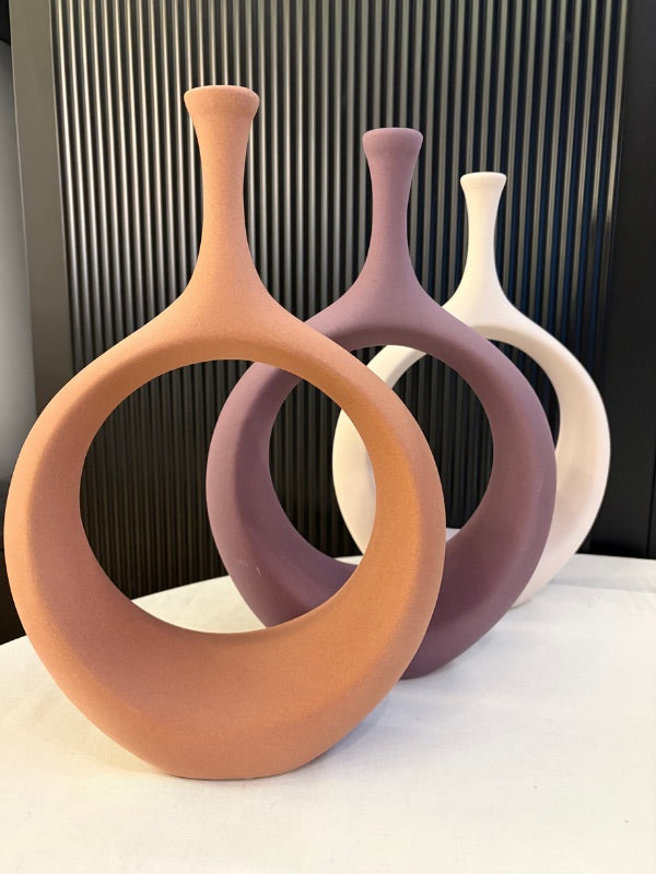 Decorative Hitit Stone Texture Vase