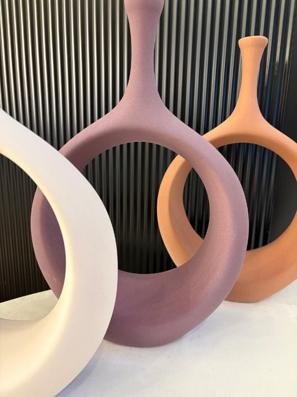 Decorative Hitit Stone Texture Vase